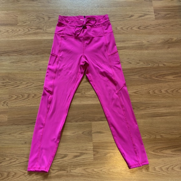 ZYIA Women’s Pink Drawstring Leggings, Size 4 - Picture 5 of 6